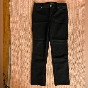 Chico's Black Jeans Womens So Lifting Slim Leg Stretch Denim Size 1 Medium 8